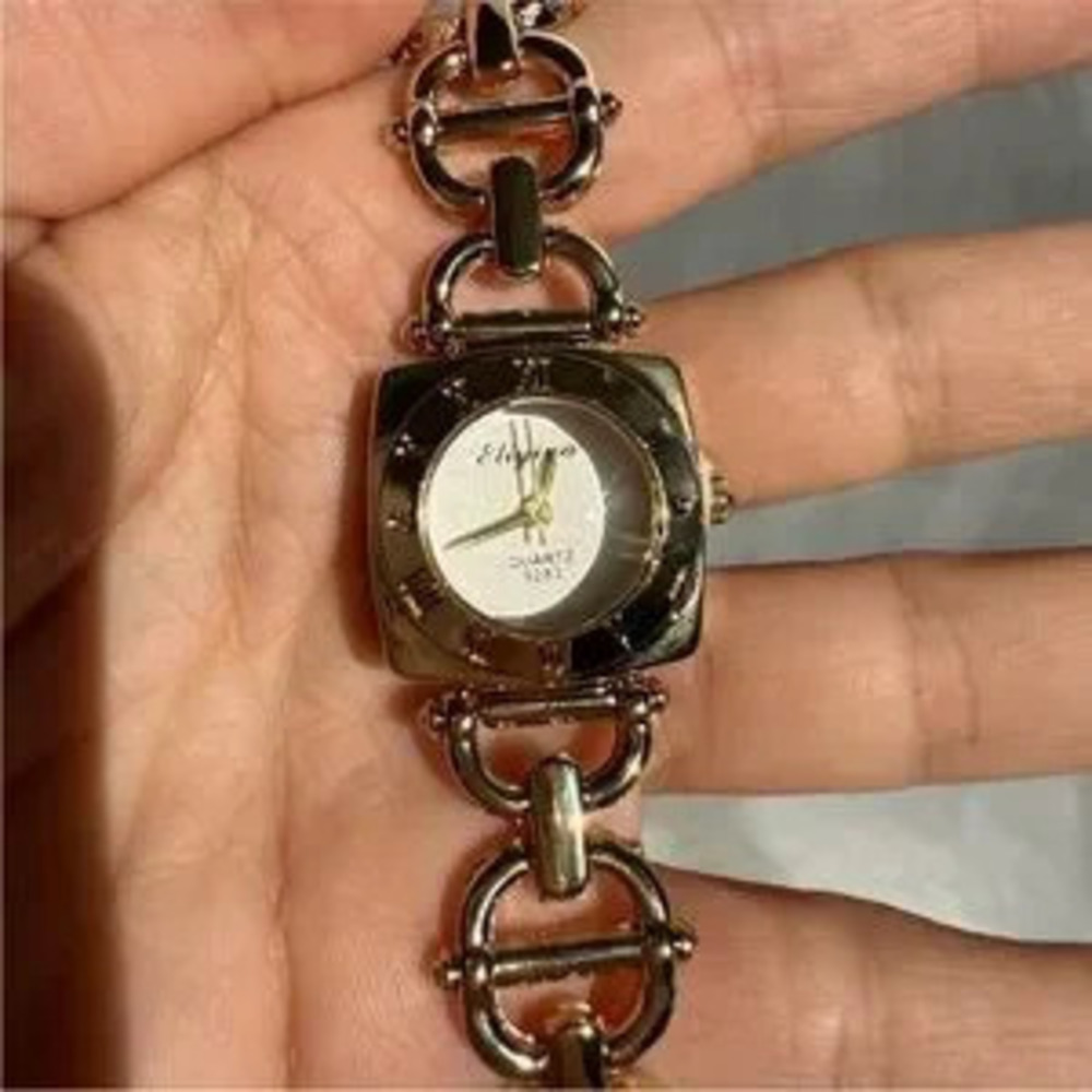 Luxury Design Square -Face Gold Women's Watch